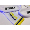 SneakFreaxx Chaussettes STINKY SOXX Blanc-Jaune